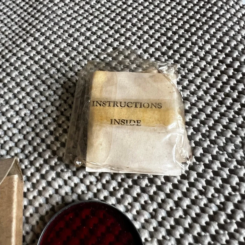 Vintage Gallinger Bros Red Optical Filter Series VI Spectroscopically Tested USA
